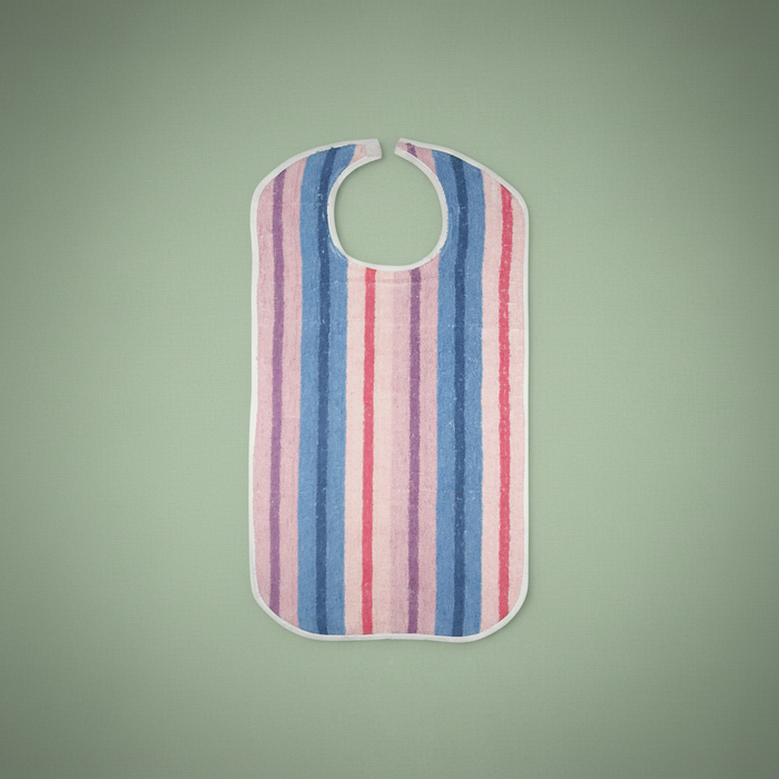 Adult Terry Bibs Multi Stripes - Rifz Textiles Inc