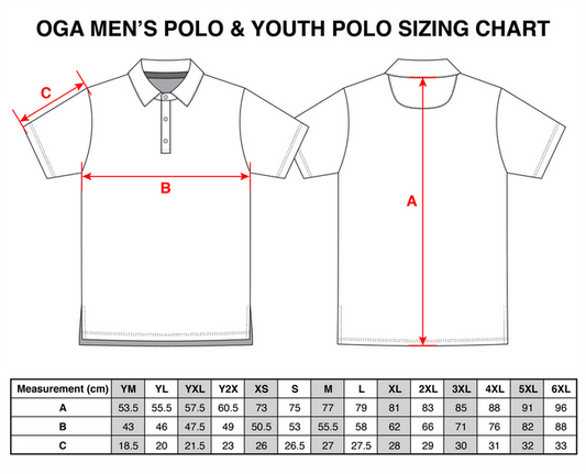 "Anthurium" Dark Night - OGA Youth Polo - Night Blues