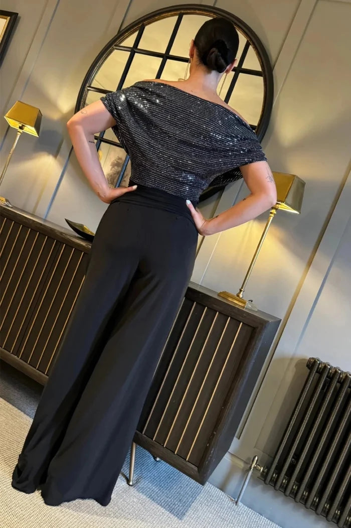 ATOM-LABEL-Carbon-Jumpsuit-in-Gunmetal-Sequin---Black--Regular-Length--1