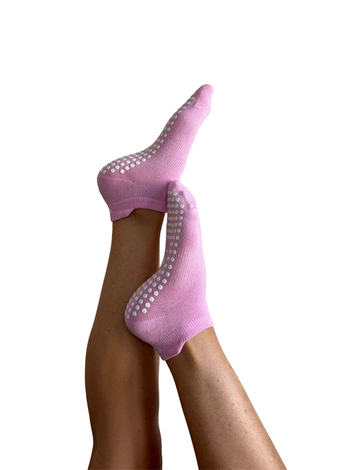 Baby Pink Classic Grip Socks