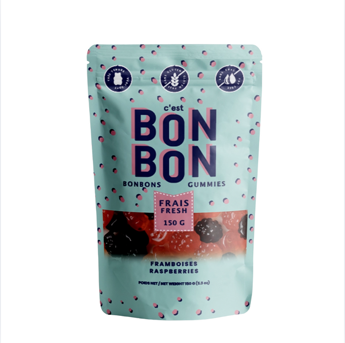 Bon Bon Gummy Candies- Raspberries