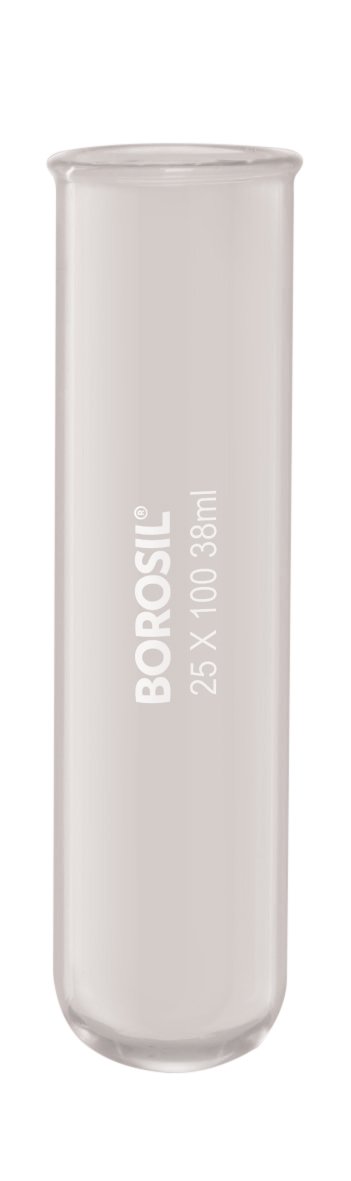 Borosil® Tubes, Test, Reusable, Beaded Rim, 70mL, 25mm x 200mm (OD x H), CS/100 | img_1 | Foxx Life Sciences Global | shopfls.com