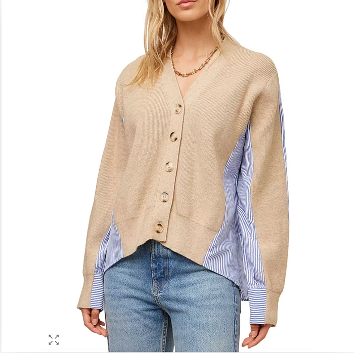 Celine Mixed Media Cardigan