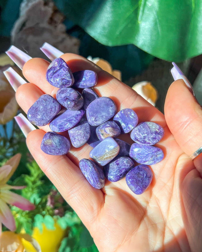 Charoite Tumbled Stone (AA Grade)