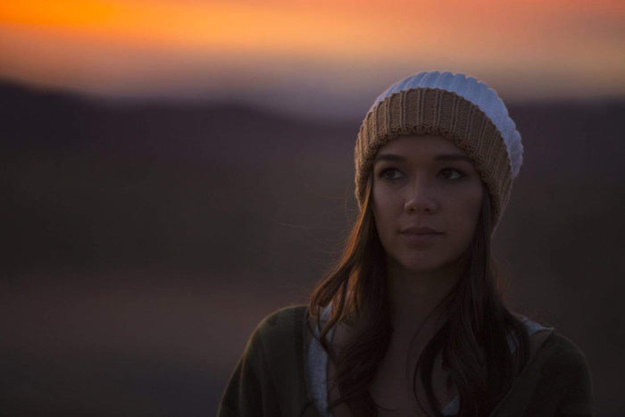 Custom Chunk Knit Ribbed Pom Beanie - Corporate Gifts