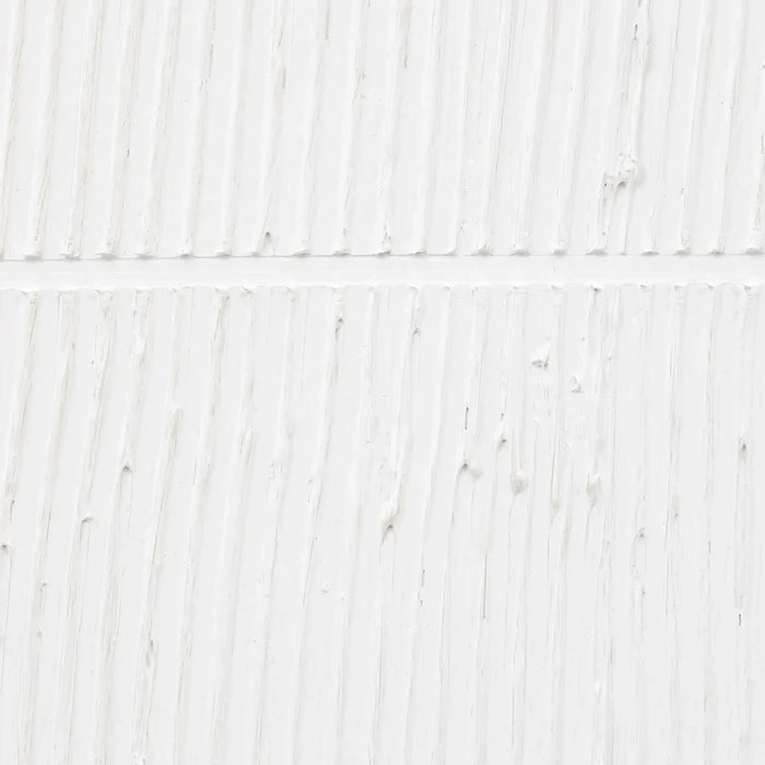 Clarendon White Textured Wooden Framed Canvas Wall Art Accessories