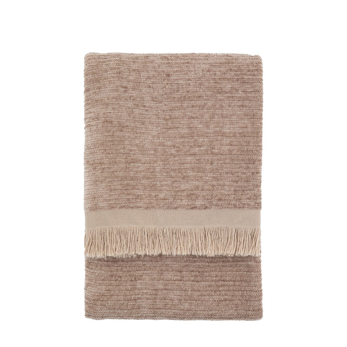 Elyna Mink Soft Chenille Tasselled Throw Textiles