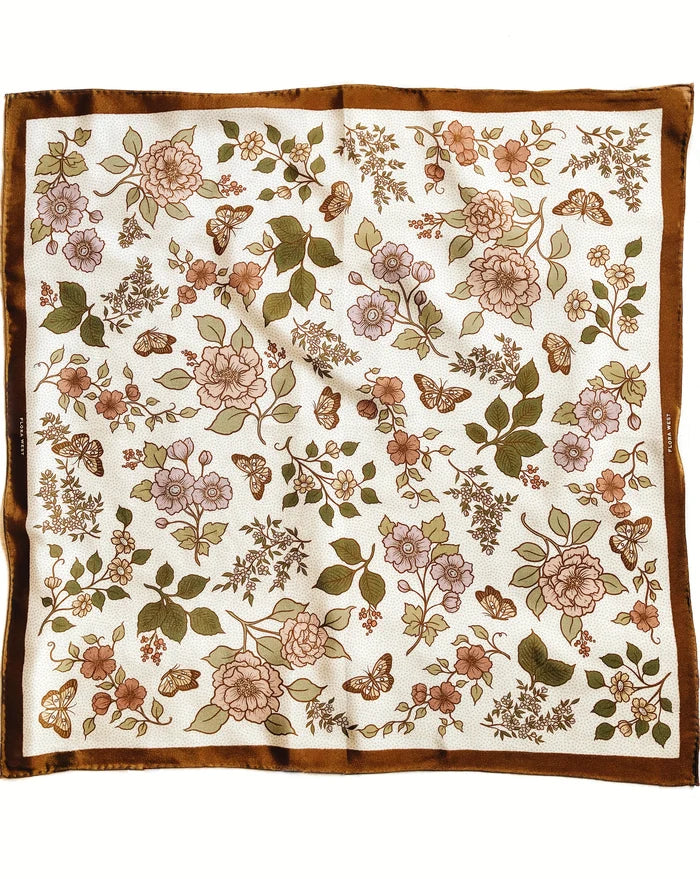 FLORAL & BUTTERFLY SCARF