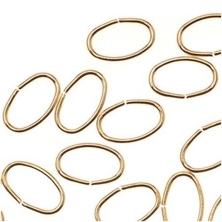 Gold Filled 4.5, 5.5mm Round or 4x3, 5x3.5 Oval Jump Rings 10pks Open Jewelry making Bulk, Wholesale, Craft Supplies, Affordable Gold