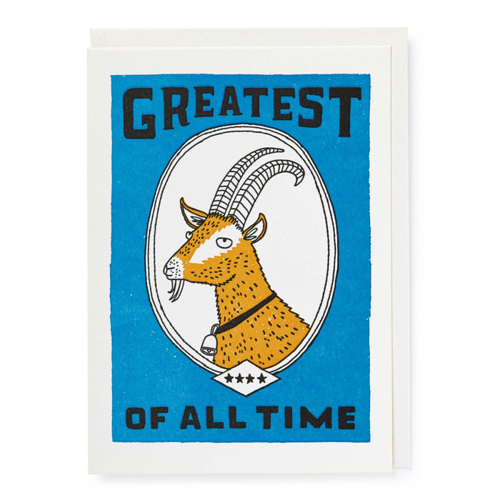 GREATEST OF ALL TIME CARD