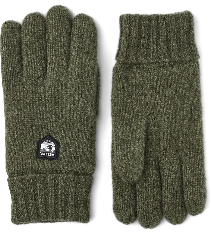 HESTRA WOOL GLOVE OLIVE