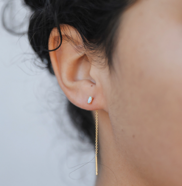 JaxKelly Studded Threader Earrings