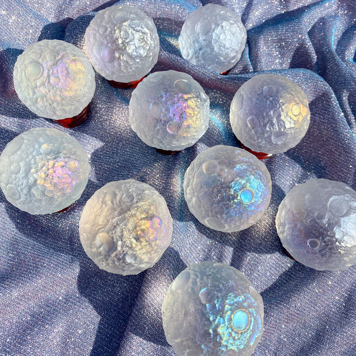 Large Angel Aura Quartz Full Moon