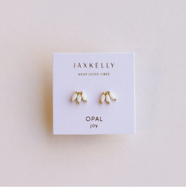Opal Crown Stud