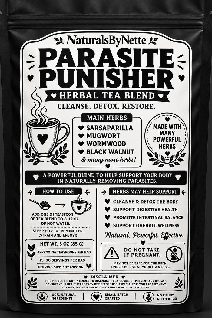 Parasite punisher (looseleaf herbs) tea bags not included 3oz