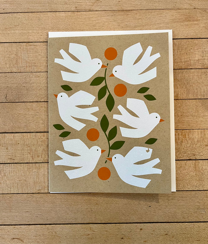 PEACE DOVES CARD