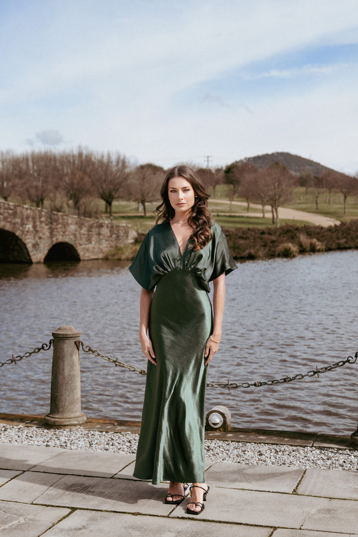 Petal and Pup USA DRESSES Ricki Maxi Dress - Olive Green