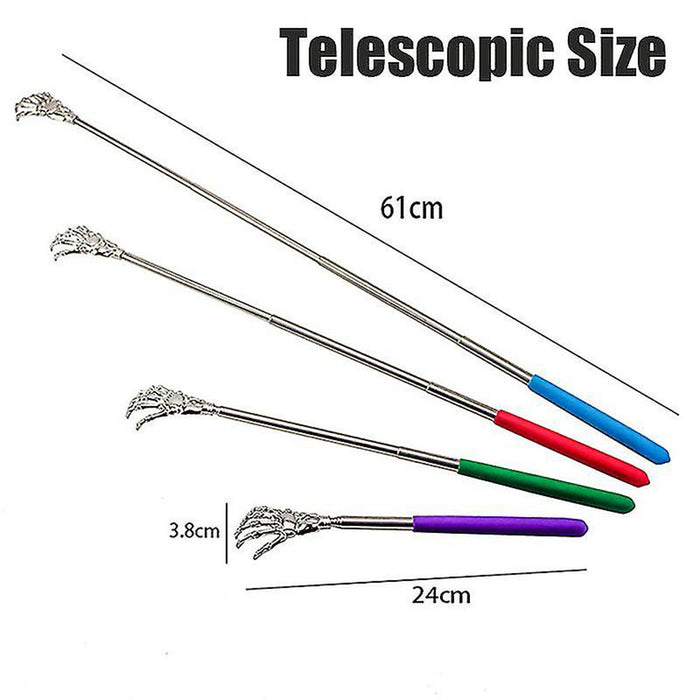 Skull Claw Telescopic Back Scratcher – Steel Massager