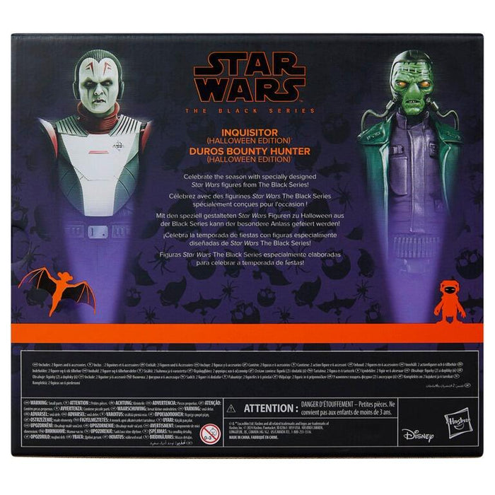 Star Wars Black Series 6 Inch Exclusive Action Figure 2-Pack - Inquisitor & Duros Bounty Hunter (Halloween Edition)
