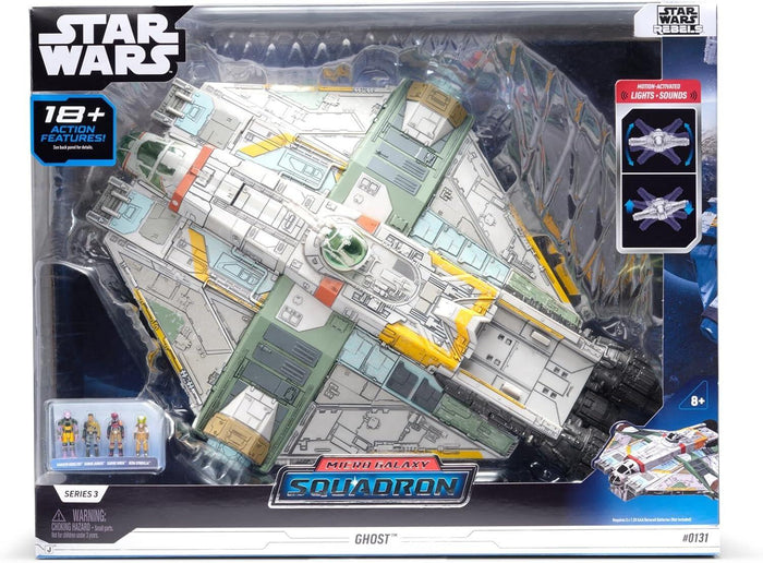 Star Wars Micro Galaxy Squadron 9 Inch Vehicle - The Ghost (Rebels)