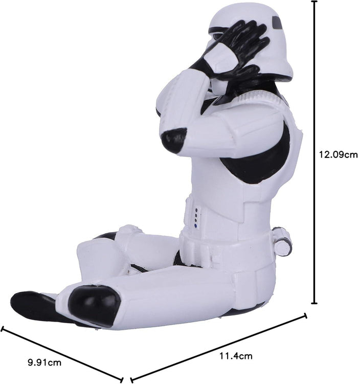 Star Wars The Original Stormtrooper 4 Inch Resin Collectible Figurine - Stormtrooper Hear No Evil