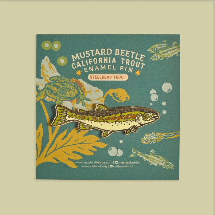 STEELHEAD TROUT ENAMEL PIN