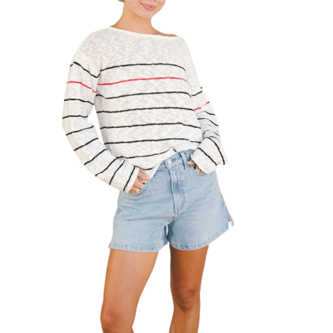 Stitches + Stripes Smith Striped Pullover