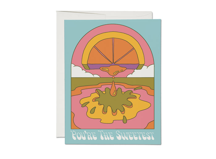 SWEETEST ORANGE FRIENDSHIP CARD