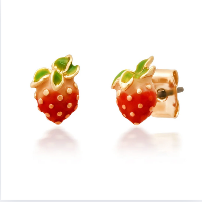 TAI Enamel Strawberry Studs
