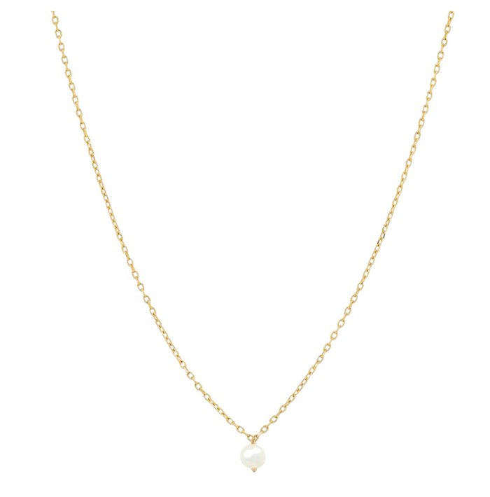 TAI Simple Chain Necklace with Small Pearl