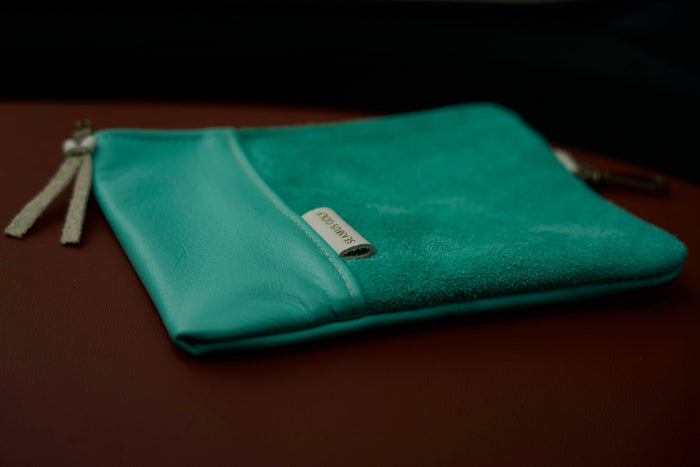 Tiffany Blue Zippered Pouch