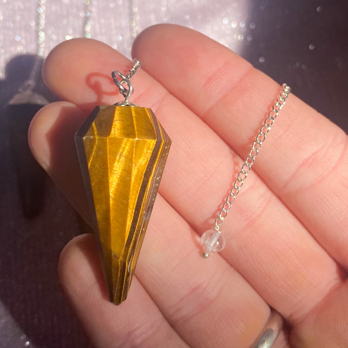 Tigers Eye Pendulums