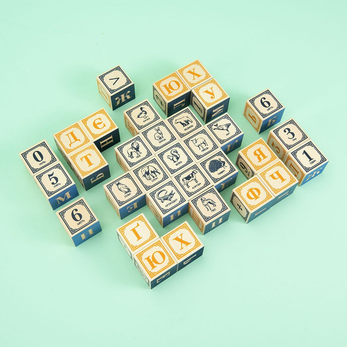 UNCLE GOOSE UKRAINIAN ALPHABET BLOCKS