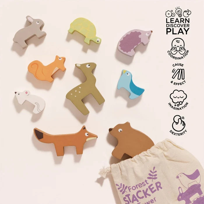 WOODLAND STACKING ANIMALS