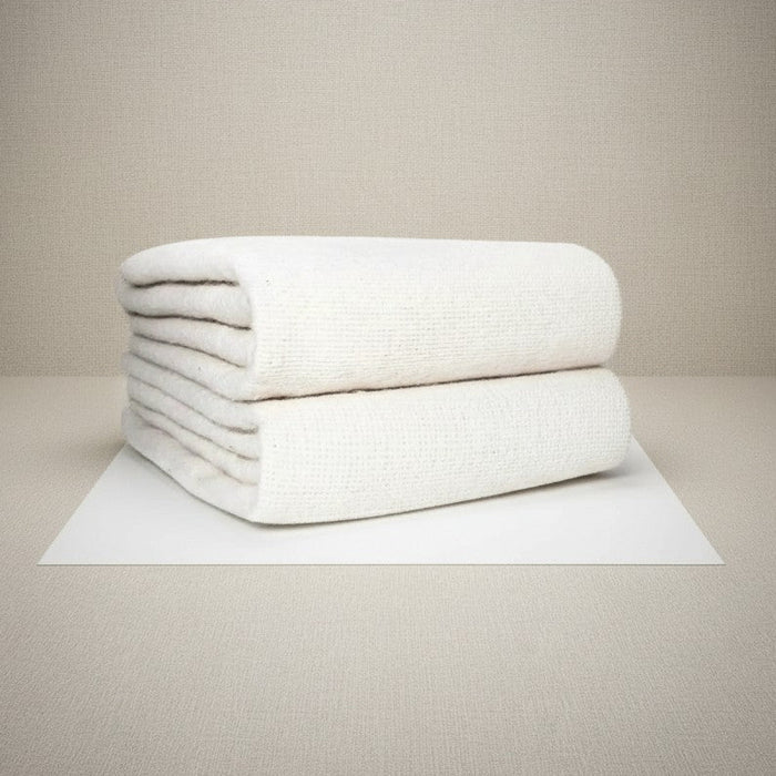 100% Cotton and Cotton Blend Bath Blankets White - Rifz Textiles Inc