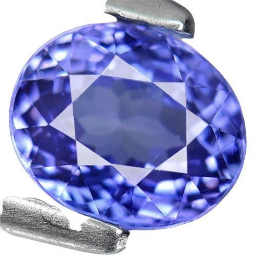 1.15ct, Natural Purplish Blue Tanzanite, 7x5mm Oval Cut, VVS, Loose Stone, Solitaire