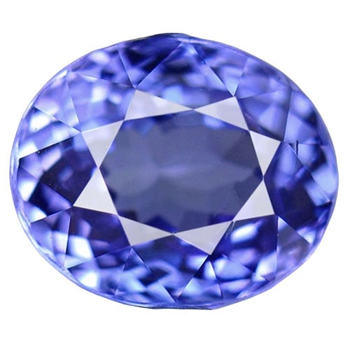 1.15ct, Natural Purplish Blue Tanzanite, 7x5mm Oval Cut, VVS, Loose Stone, Solitaire