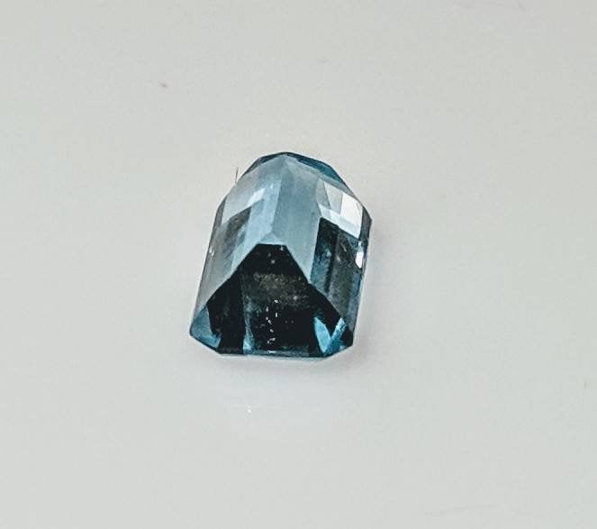 1.35ct, Natural Genuine Brazilian Aquamarine, 8x5 Emerald Cut Faceted, VVS loose stone