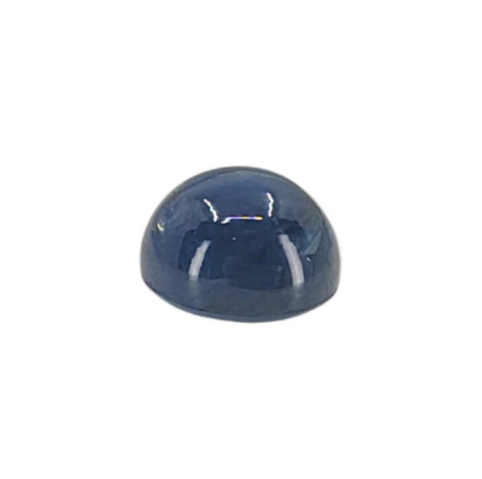 1.54ct Natural Medium Blue Sapphire Cab (Cabochon) 6mm Round, Top Quality