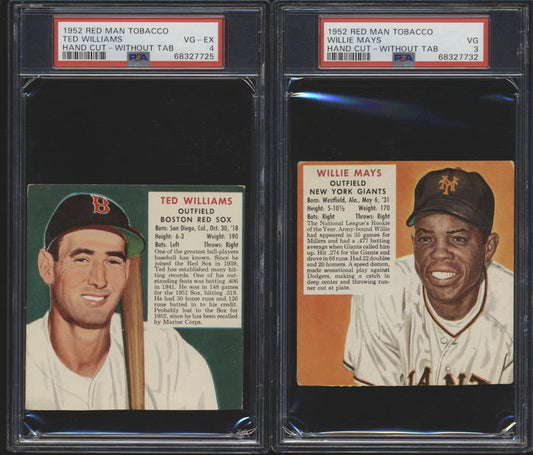 1952 Red Man Baseball Low to Mid-Grade Complete Set Group Break (52 spots, Limit 1)