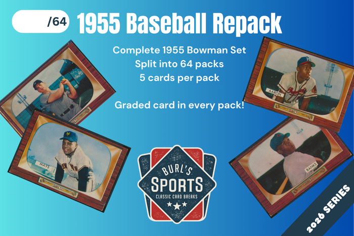 1955 Bowman Baseball Set Break Repack ~ Burl's Classic Cardboard (Pre-Sell) Ships 1/12