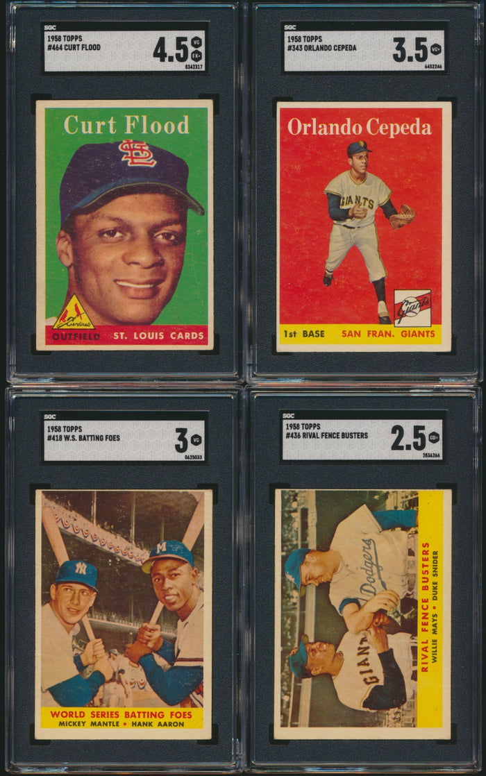 1958 Topps Baseball Low- to Mid- Grade Complete Set Group Break #16 (LIMIT 10)