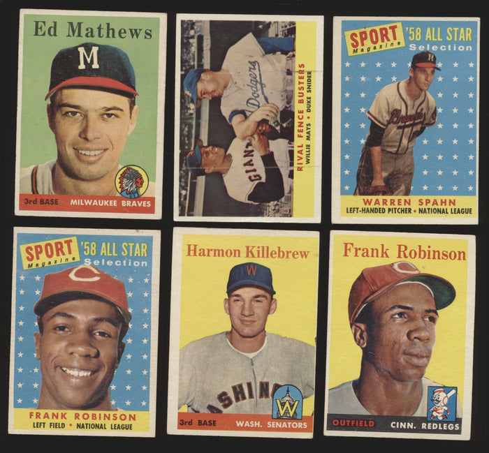 1958 Topps Baseball Low- to Mid-Grade Complete Set Group Break #11 (LIMIT 15)