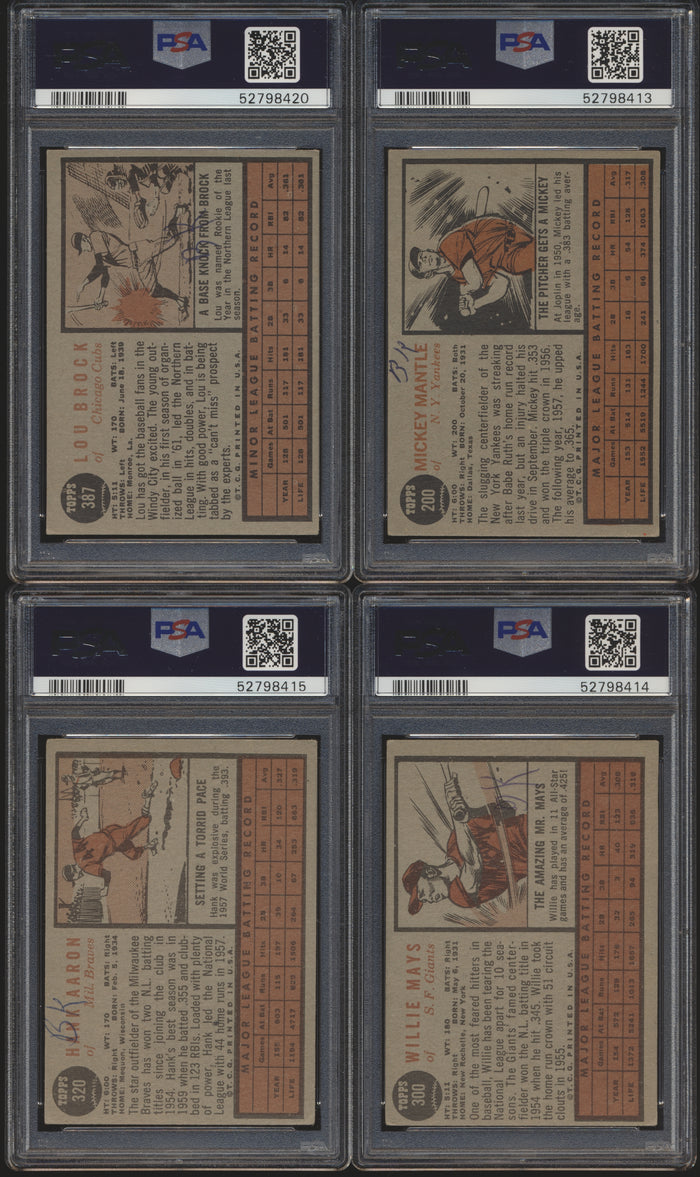 1962 Topps Baseball Complete Set Group Break #5 (Low to Mid Grade - LIMIT 15)