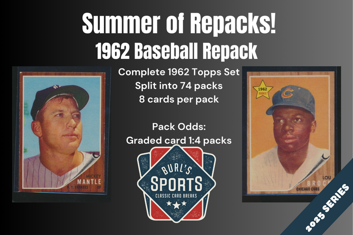 1962 Topps Baseball Set Break Repack ~ Burl's Classic Cardboard