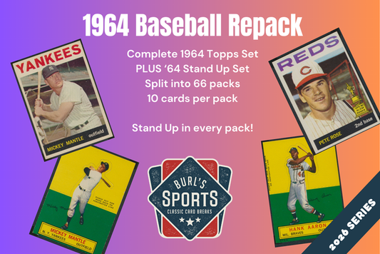 1964 Topps Baseball Set Break Repack (with Stand Ups!) ~ Burl's Classic Cardboard