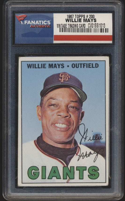 1967 Topps  200 Willie Mays  VG-EX (Fanatics) 15027