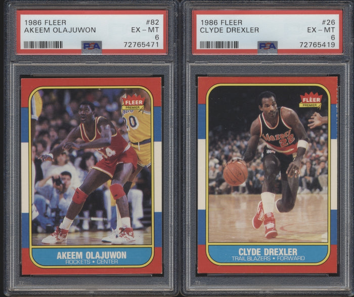 1986 Fleer Basketball Compete Set Group Break #10 (with stickers) Limit 4