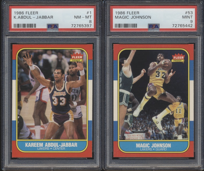 1986 Fleer Basketball Compete Set Group Break #10 (with stickers) Limit 4