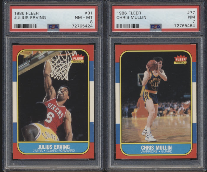 1986 Fleer Basketball Compete Set Group Break #10 (with stickers) Limit 4